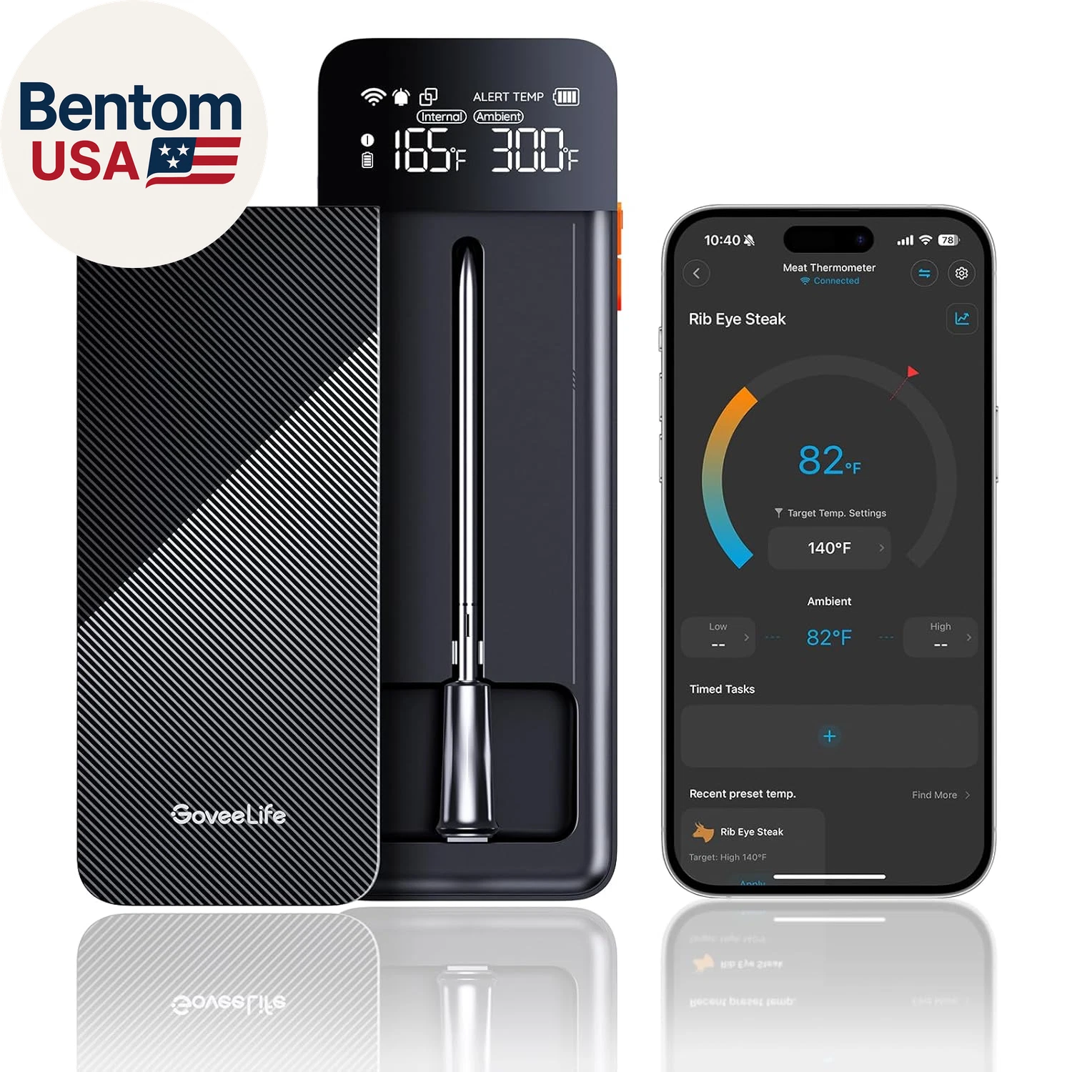 Smart Wireless Meat Thermometer with Bluetooth Wifi Ultra Range, Digital Oven Th
Opens in a new wind