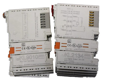 Beckhoff I/O Module (3x KL2134 + 2x KL9010) - KL-Series K-Bus Module