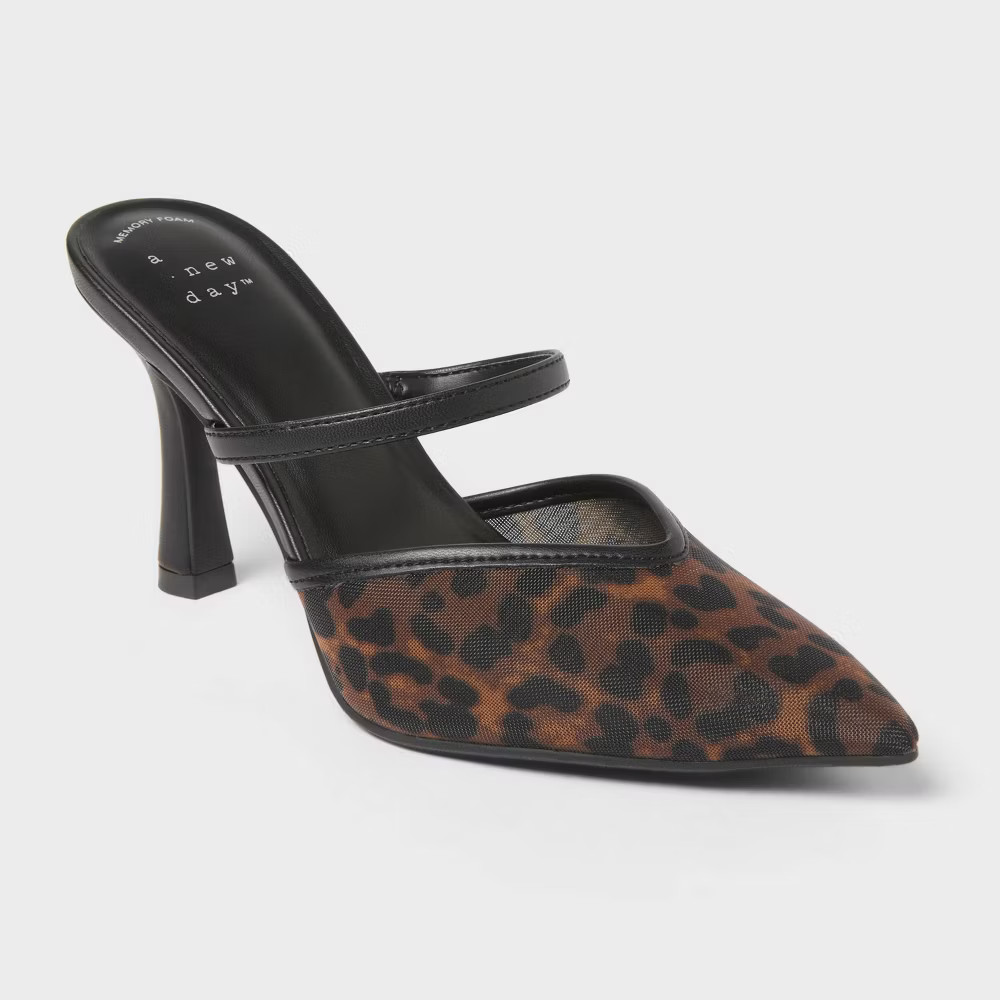 A New Day Women's Sonia Heels with Memory Foam Insole Pointed Toe