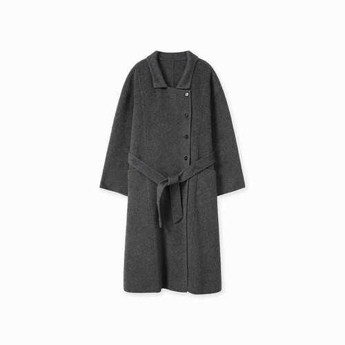 Korean 100% Cashmere Wool Long Jacket Women's 2025 Winter New Wool Trench Coats - Picture 7 of 22