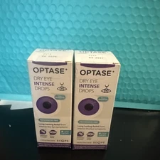 EXP 2026+! 2 Box Lot Optase Dry Eye Intense Drops (0.33 Oz)