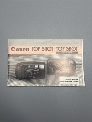 Canon TOP SHOT Quarz date Bedienungsanleitung Deutsche Ausgabe #E6