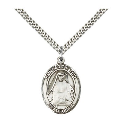 Heilige Edith Stein ovale Medaille - groß mittel klein, 4 Ausführungen