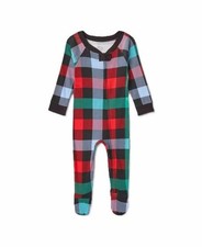 NWOT Baby Buffalo Check Footed Pajama - Wondershop, 3/6 Month.