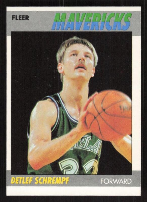 1987 FLEER DETLEF SCHREMPF 97 MINT RC BASKETBALL DALLAS MAVERICKS