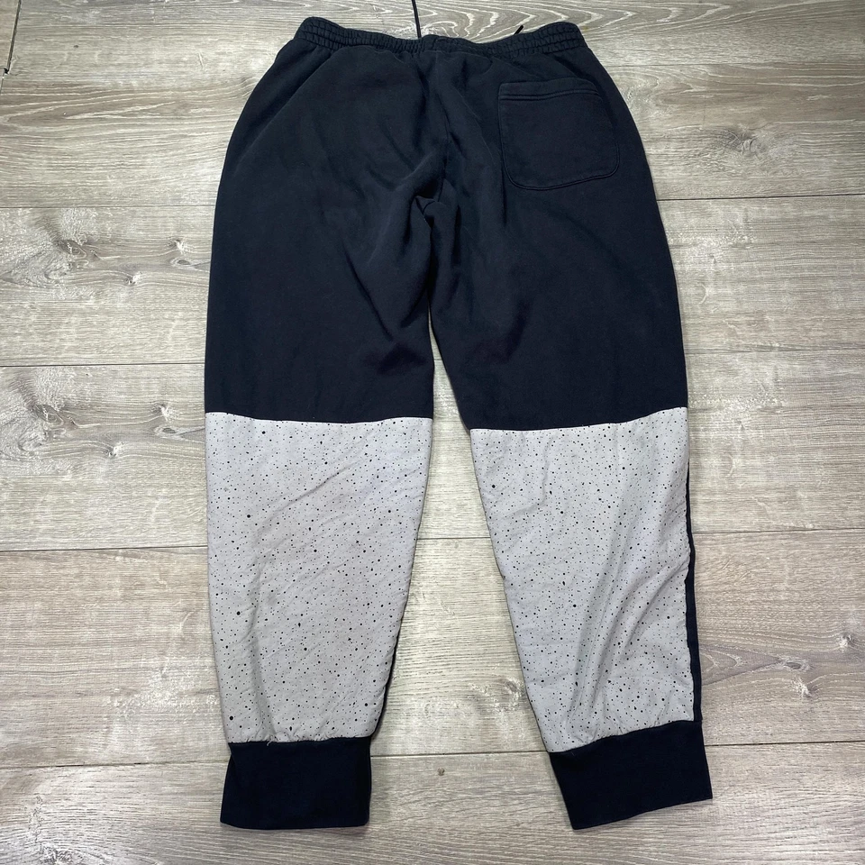 Jordan Pants Mens XL Black Jumpman Air Fleece Joggers Cement Speckle 884203-010 - Image 3 of 4