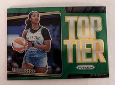 2025 Panini Prizm WNBA Angel Reese Top Tier #3 Green Prizm Chicago Sky