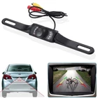 Car Rear View Backup Camera Parking Reverse License Plate Waterproof Camera 7LED
