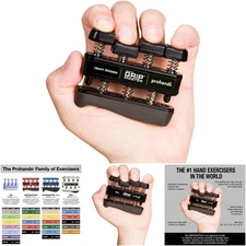 Gripmaster Hand Exerciser Finger Strengthener Spring Loaded Finger Piston System