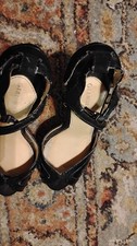 Gianni Bini Black Strappy Buckle Ankle Strap Open Toe Stiletto Sandals 7M