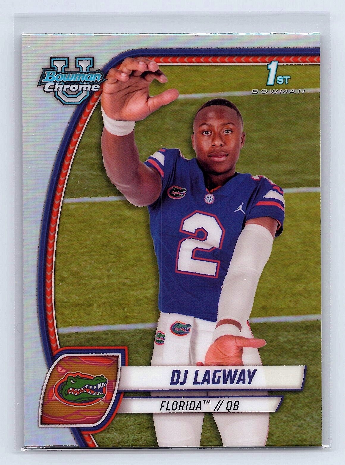 DJ Lagway 2024 Bowman University Chrome #63 Refractor *