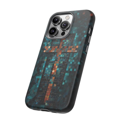 Phone Ink - Tough Case for iPhone Galaxy Pixel - Mosaic Christian Cross - 第 39/181 張圖片
