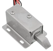 Up Electronic Solenoid Long Tongue Latch Lock 12V 0.6A Electric Assembly Buckle