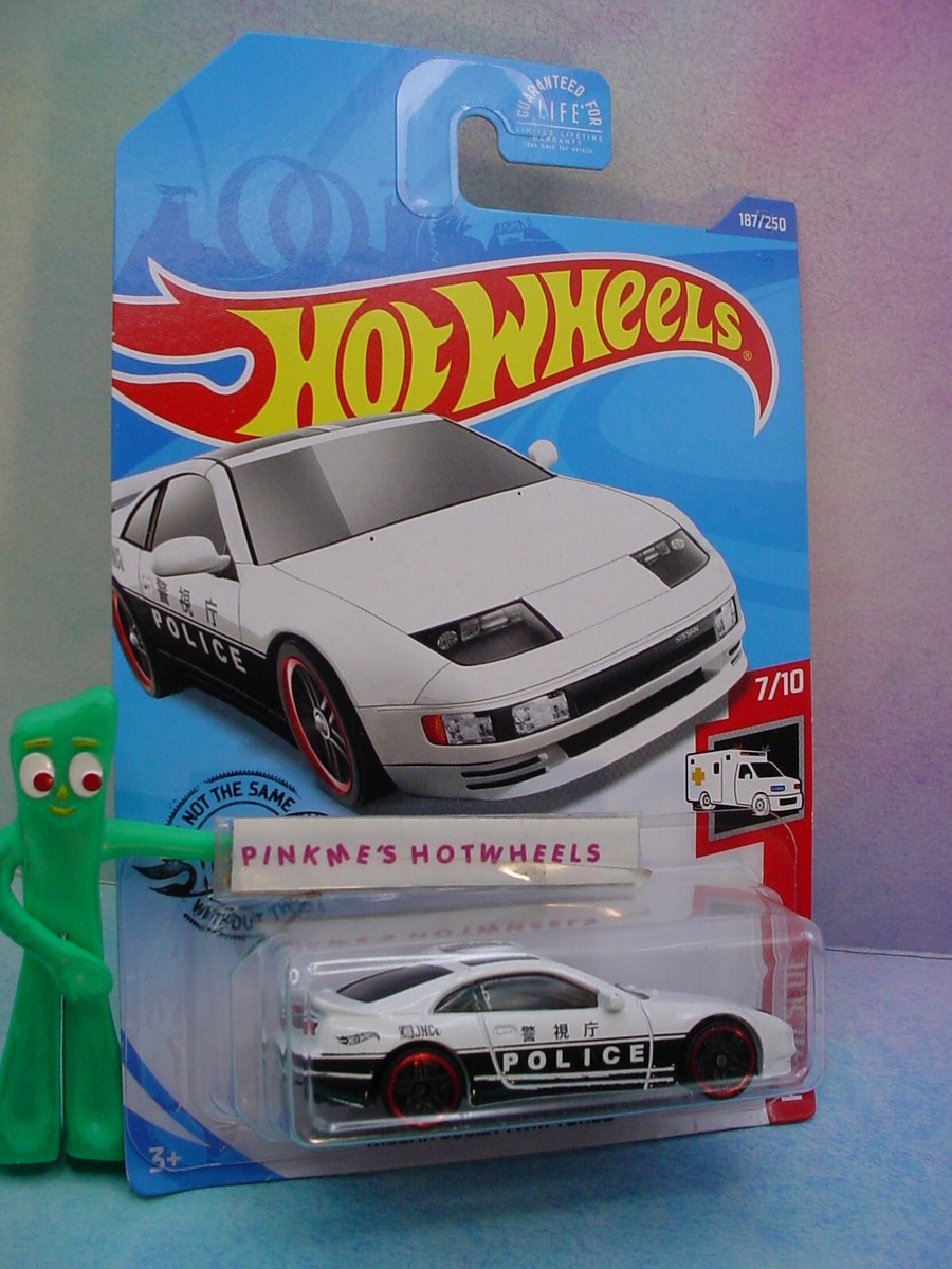 ミニカー Hot Wheels 10th Limited Edition 2020 Hot Wheels NISSAN 300ZX TWIN TURBO #187 US🚓 white; POLICE
