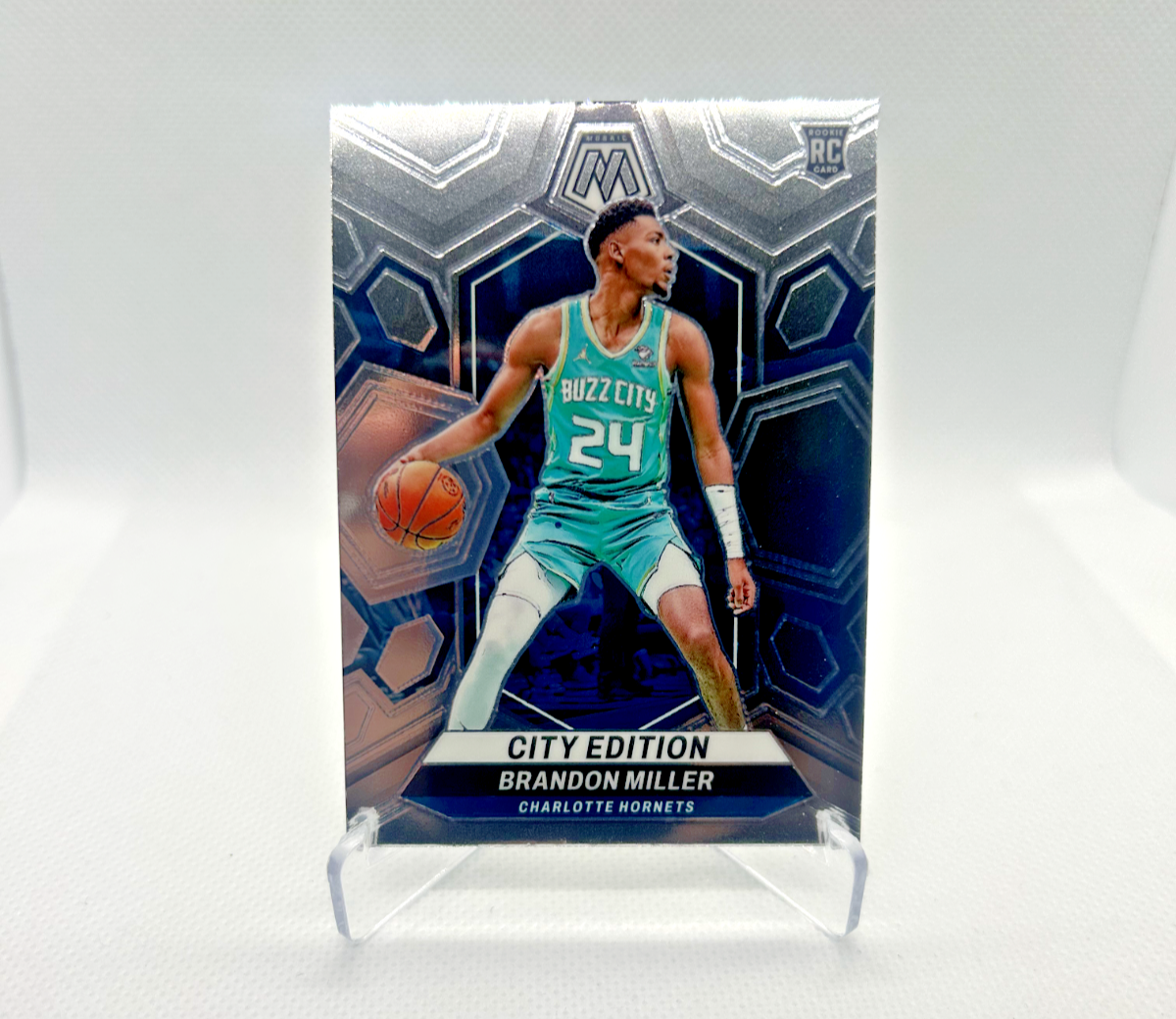 Brandon Miller Rookie - 2023-24 Panini Mosaic #277 City Edition - Hornets