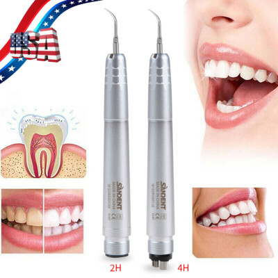 Dental Hygienist Perio Ultrasonic Air Scaler Handpiece Handpiece 2&4H w/ Tips kv
