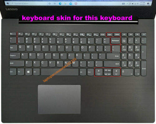 Keyboard Cover Skin for Lenovo 340c-15 S145-15 720S-15 S340-15 S540-15 S740-15 - Picture 3 of 6