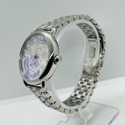 Coach Silver Watch with Blue Floral Strap Worn only a few times COACH Women main image 4