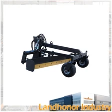 Landhonor 96" Skid Steer Grader Hydraulic Grading Attachment For Loaders