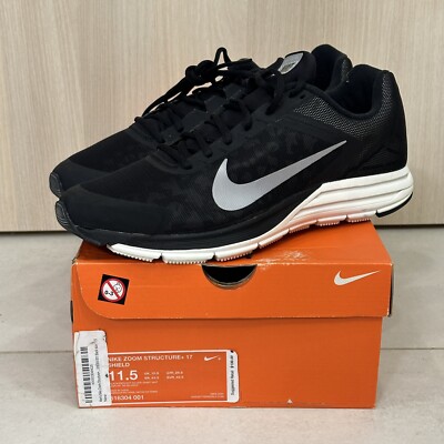 NIKE ZOOM STRUCTURE+ 17 H2O Black Running Trainers 616304 001 US 11,5 EUR 45,5
