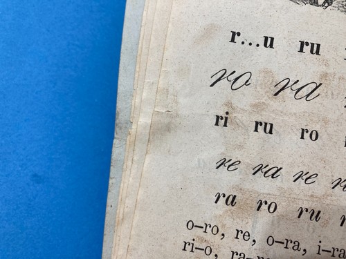 GIUSEPPE CELLI:COPIA AUTOGRAFATA SILLABARIO PER IMPARARE LA LETTURA-TO RESTORE. - Foto 10 di 24