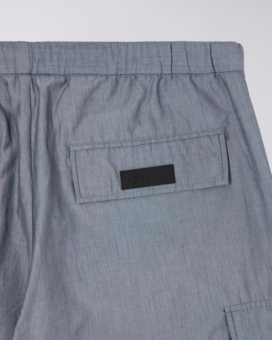 Edwin Cargo Parachute Pant Blue Garment Washed Chambray Size L RRP £160 image 3