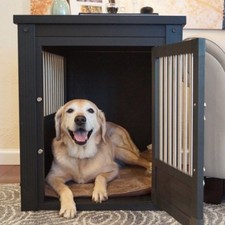 Dog Crate End Table Pet EcoFlex House Furniture Espresso XLarge