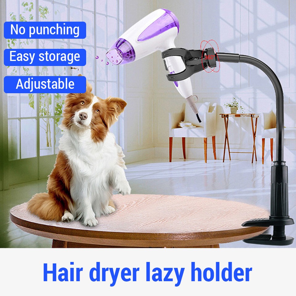 Blow Dryer Stand Hands Free Hair Dryer Stand Clamp Mount Adjustable for