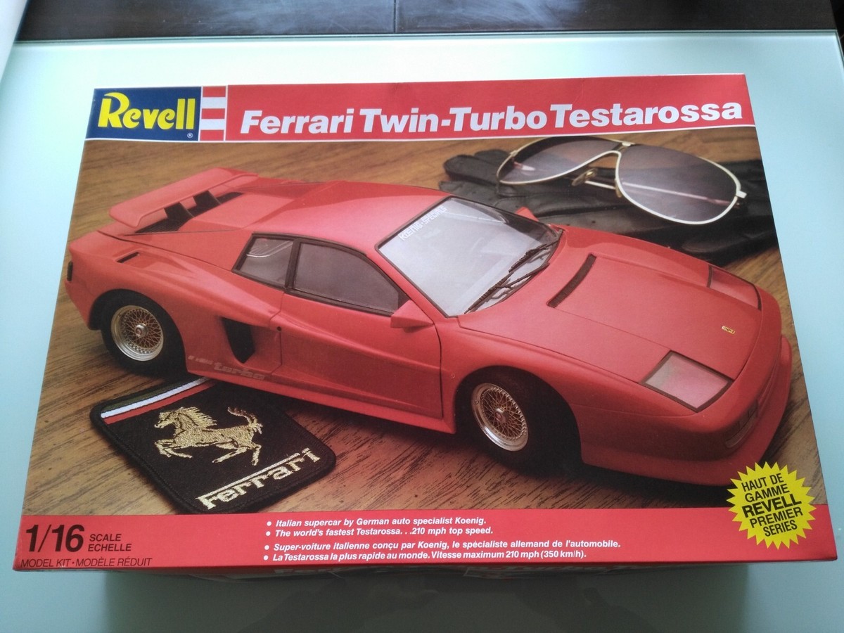 Revell 1/16 Koenig Twin Turbo Ferrari Testarossa Model Read!