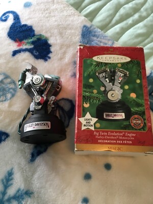 Harley Davidson Big Twin Evolution Engine Christmas Ornament