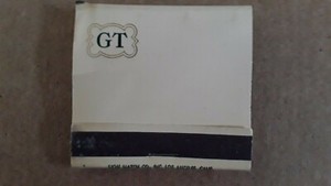 Decorated Matches from the GREEN TREE Hotel/Golf Course in California