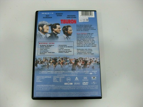 TIBURÓN DVD ROY SCHEIDER ROBERT SHAW RICHARD DREYFUSS - Imagen 2 de 2