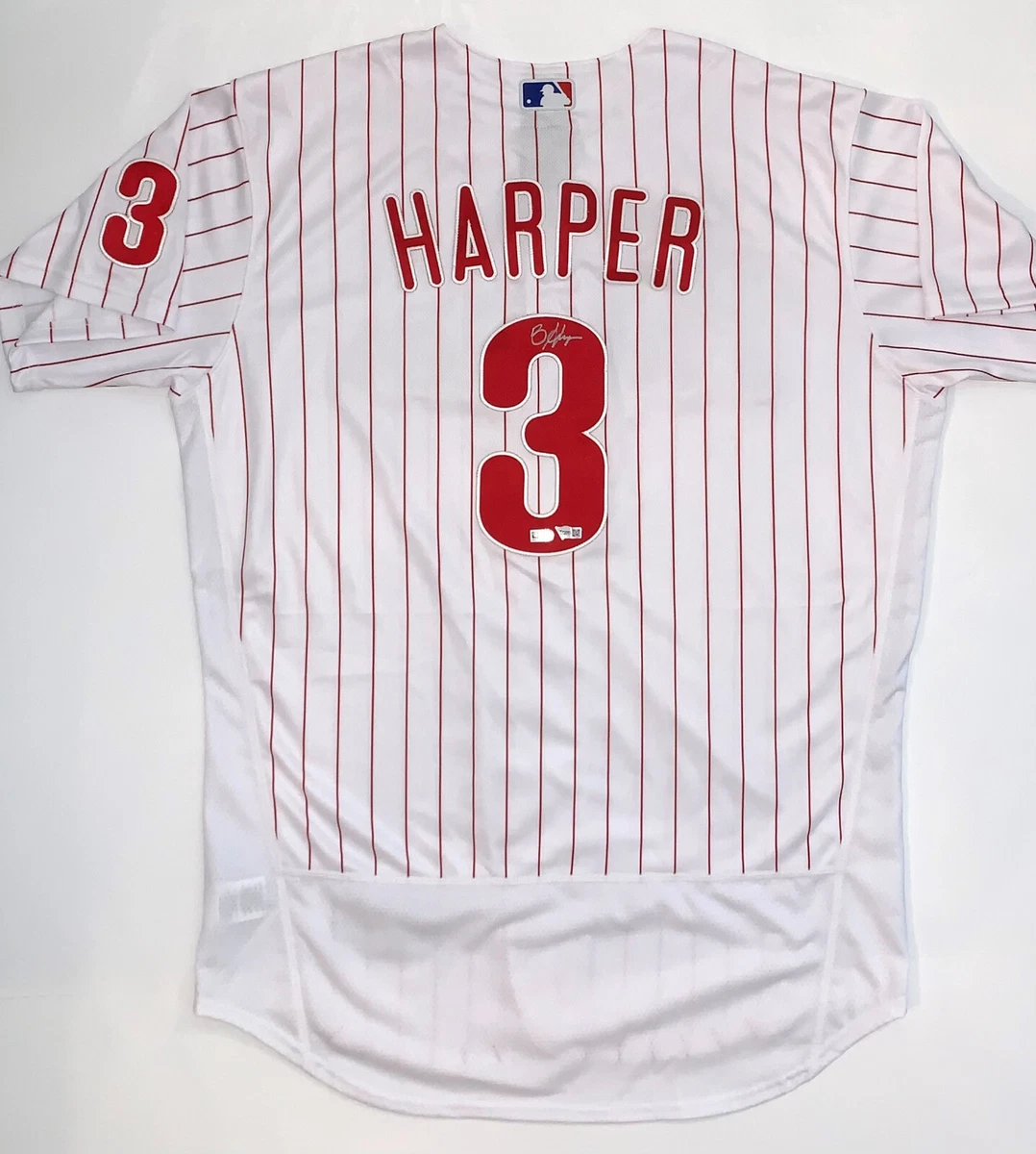 Bryce Harper White Philadelphia Phillies Autographed Nike Authentic Jersey