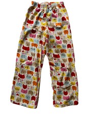 CARTER  S  Girls CAT KITTY MEOW print fleece pajama sleep bottoms  size 7