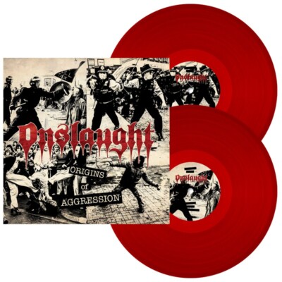 ONSLAUGHT ORIGINS OF AGGRESSION (2LP THERMONUCLEAR RED TRANSPARENT VINYL) 2LP