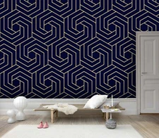 3D Geometric Seamless Wallpaper Wall Mural Removable Self-adhesive Sticker969