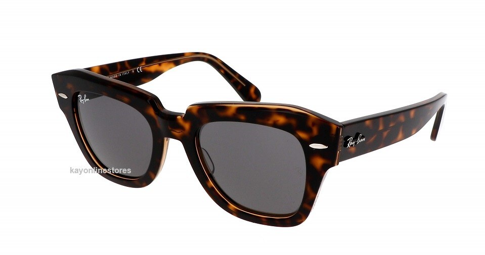 RayBan State Street RB2186 Tortoise Gradient Brown New Ray-Ban RB2186 State Street Tortoise, Pink frame with brown  main image 3