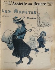ASSIETTE AU BEURRE 1906 N° 272 LES  ARPETTES DESSINS DE POULBOT