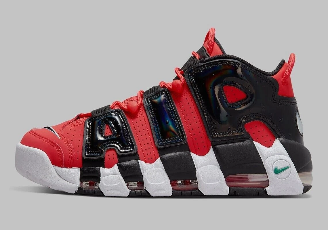 Air more uptempo top red black white