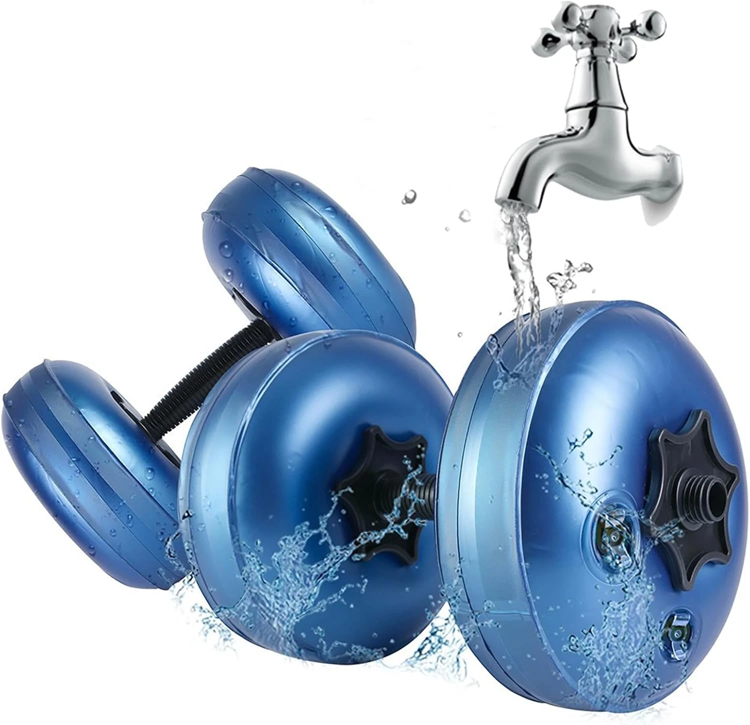 Water Filled Dumbbells Set, Water Filled Weights 2Pcs/Set, Portable Travel Weigh