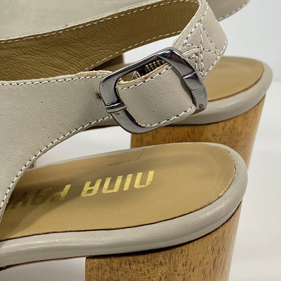 Anthropologie Nina Payne 10.5 11 Sandalia con Cordones Lina Tacones Cuero Azul EU 41 Foto 4 de 4