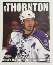 2006-2007 LA Kings SIGNED Scott Thornton Player Photo Fan/Game Day Card NHL