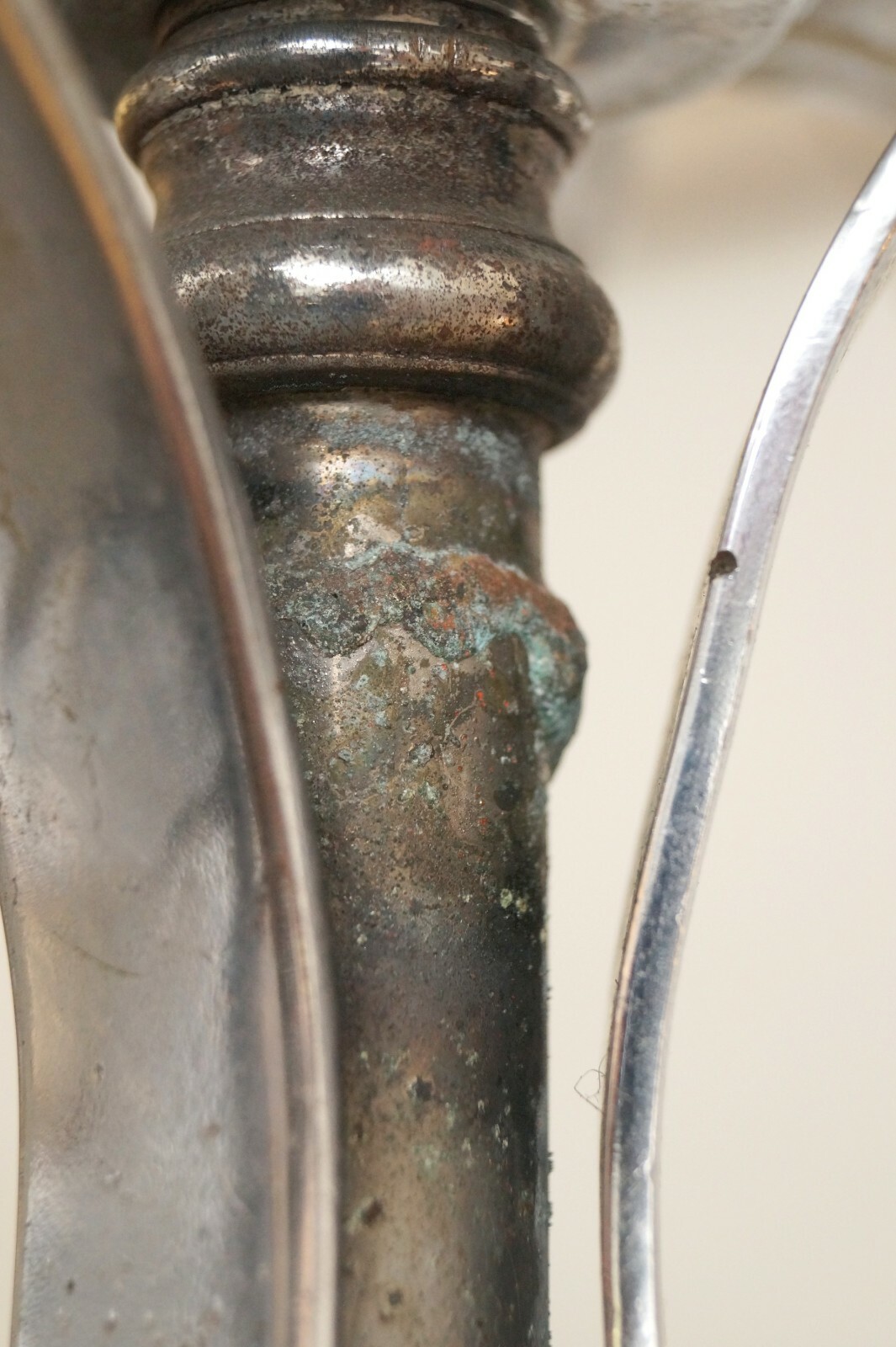 Art Deco Nickel Ceiling Chandelier Petitot