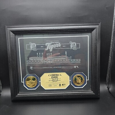 Detroit Tigers Comerica Park Wall Plaque 0147/2500 Limited Edition Highland Mint