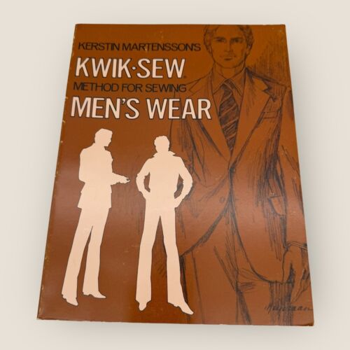 Vintage Kwik-Nähmethode zum Nähen Herrenmode 70er Buch Kerstin Martensson