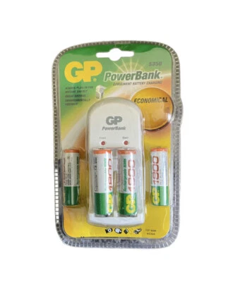 GP POWER BANK S350 / 4 X AA Rechargeable Batteries Gp 1800 - Image 1 of 4