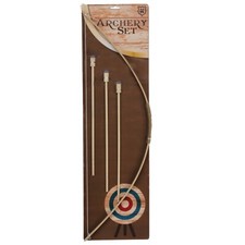 Wooden Archery Gift for Kids  Bow and Arrow Set Outdoor Yard Target Practice