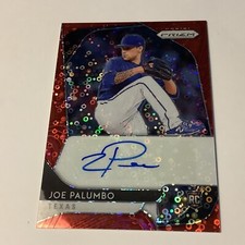 2020 Panini Prizm Rookie Quick Pitch Red Disco /35 Joe Palumbo Auto d