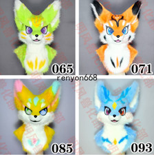 Fursuit Long Fur Husky Dog Fox Mascot Head Party Halloween Fur Cosplay Head