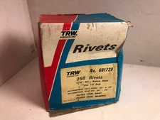 TRW 661729 Service Line 3/16" Large Button Head Plated Steel Rivet & Mandrel 250
